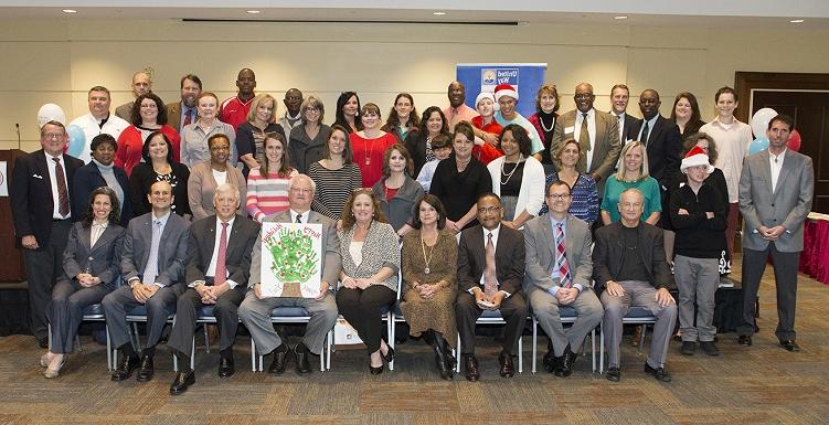 University of South Alabama employee volunteers celebrated a successful 2015 campaign for the United Way of Southwest Alabama during a reception held Wednesday, Dec. 2. The campaign raised a total of $261,201 for the nonprofit charitable organization.